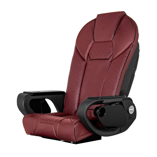 T-spa throne massage chair - burgundy
