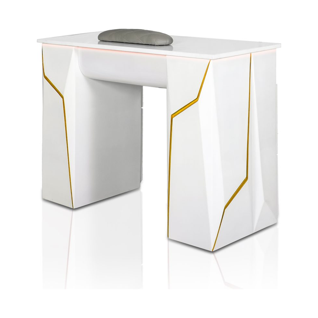 T-spa thunder double table - gold - furniture