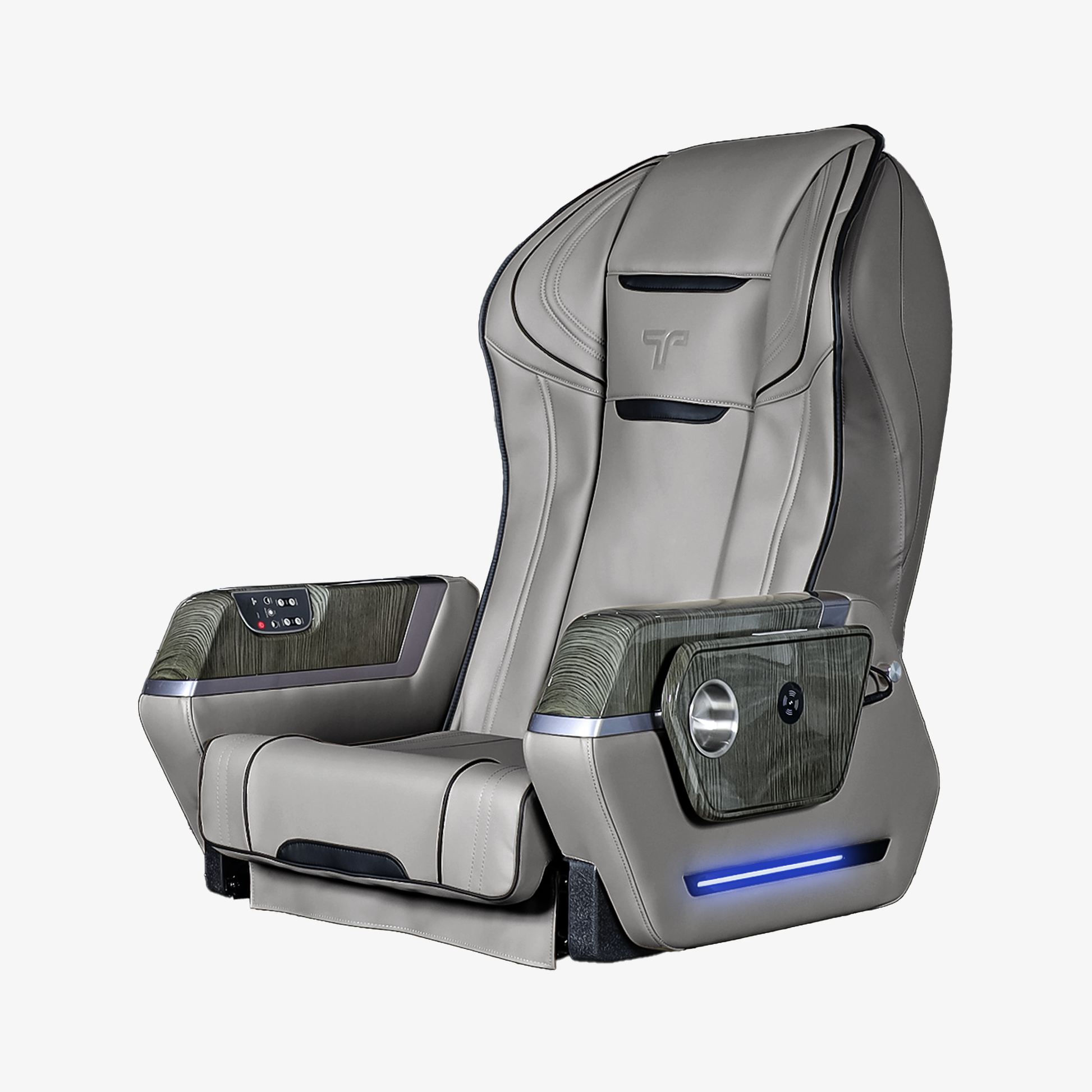 T-spa trident massage chair - gray
