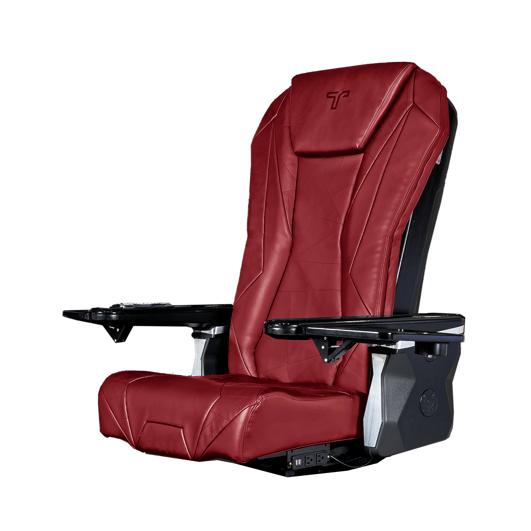 T-spa triumph massage chair - burgundy