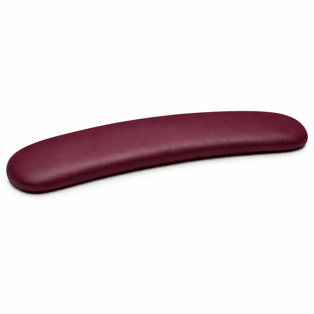 Table arm rest curve burgundy 16’’ - table accessory