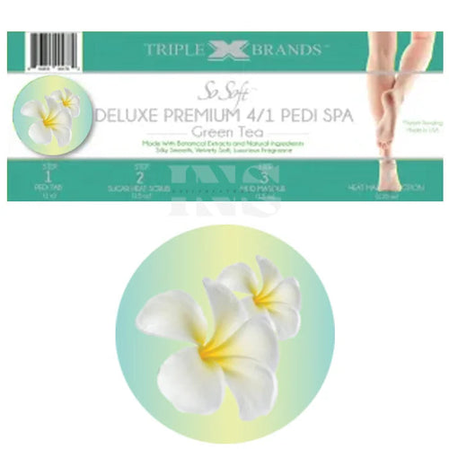 TRIPLE X Deluxe Premium 4 In 1 Pedi Spa Tray- Jasmine 48/box