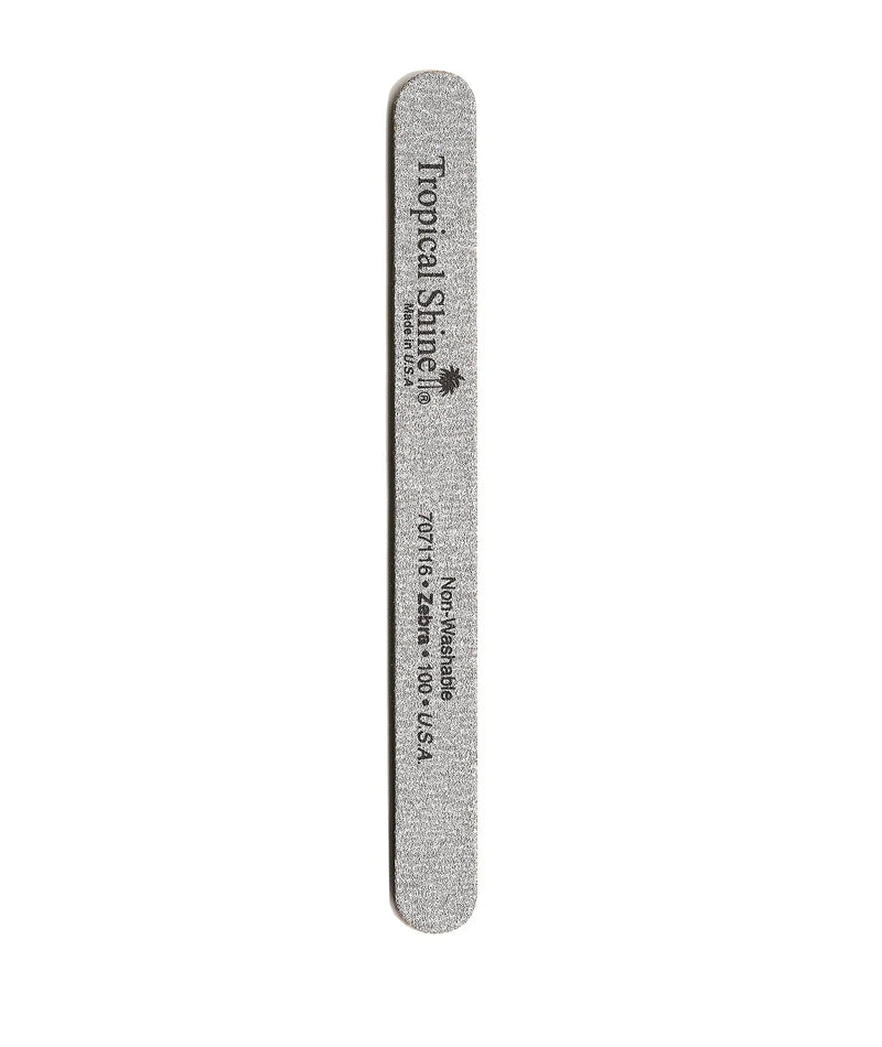 Tropical shine nail file zebra 100/100 50/pk