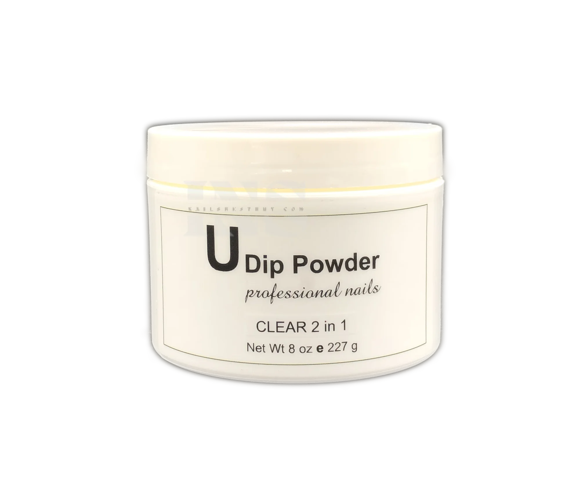 U-DIP Powder 8 oz Jar - Crystal Clear 2 in 1 - Dip Accessory