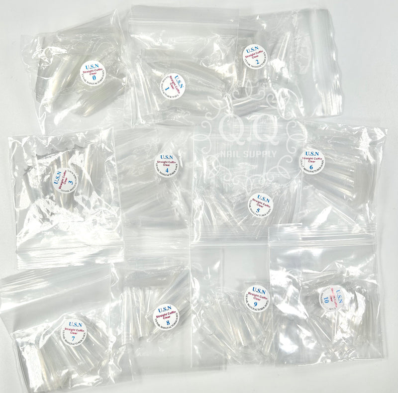 USN Tips Straight Clear 10/pack