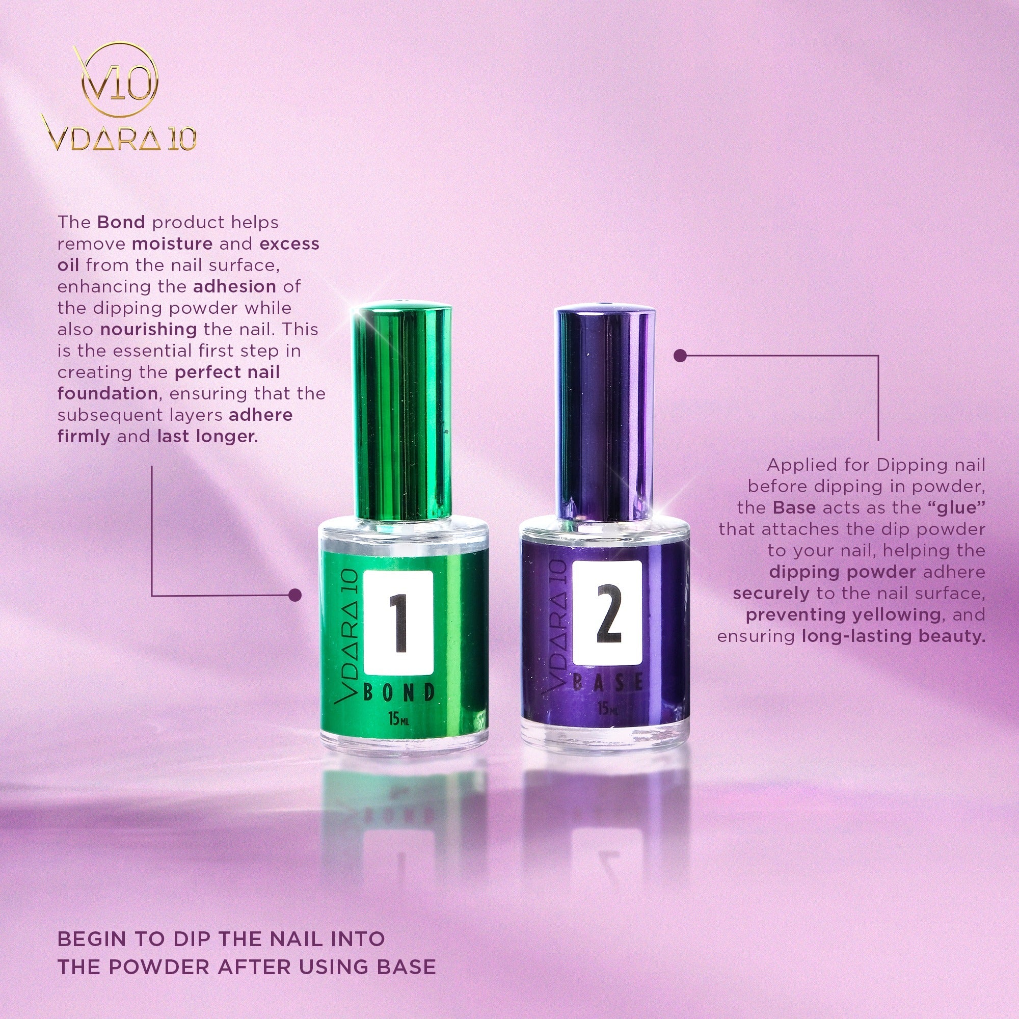 Vdara essentials step 1 - bond 15ml - dip accessory