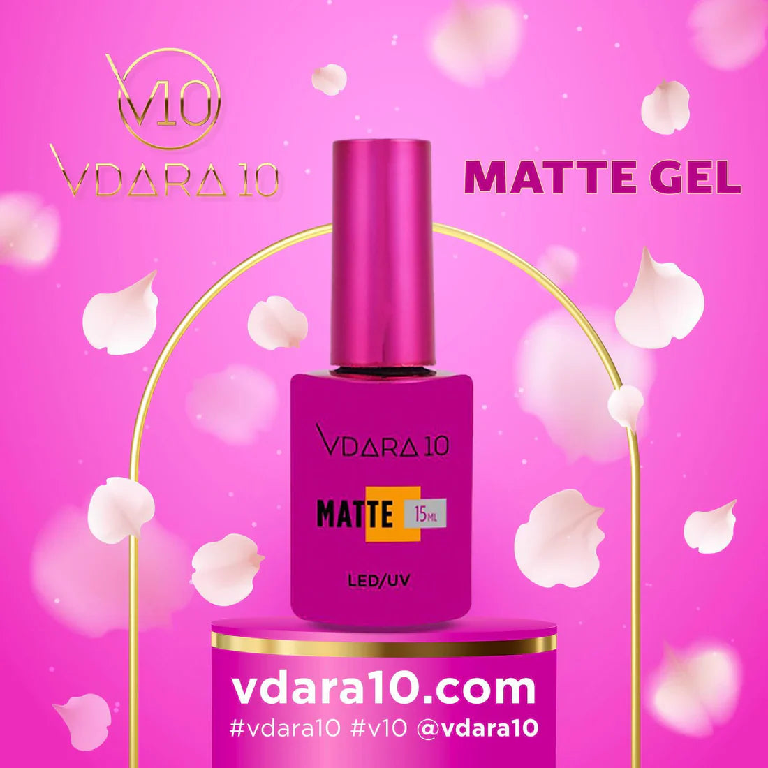 Vdara gel matte top coat - top coat