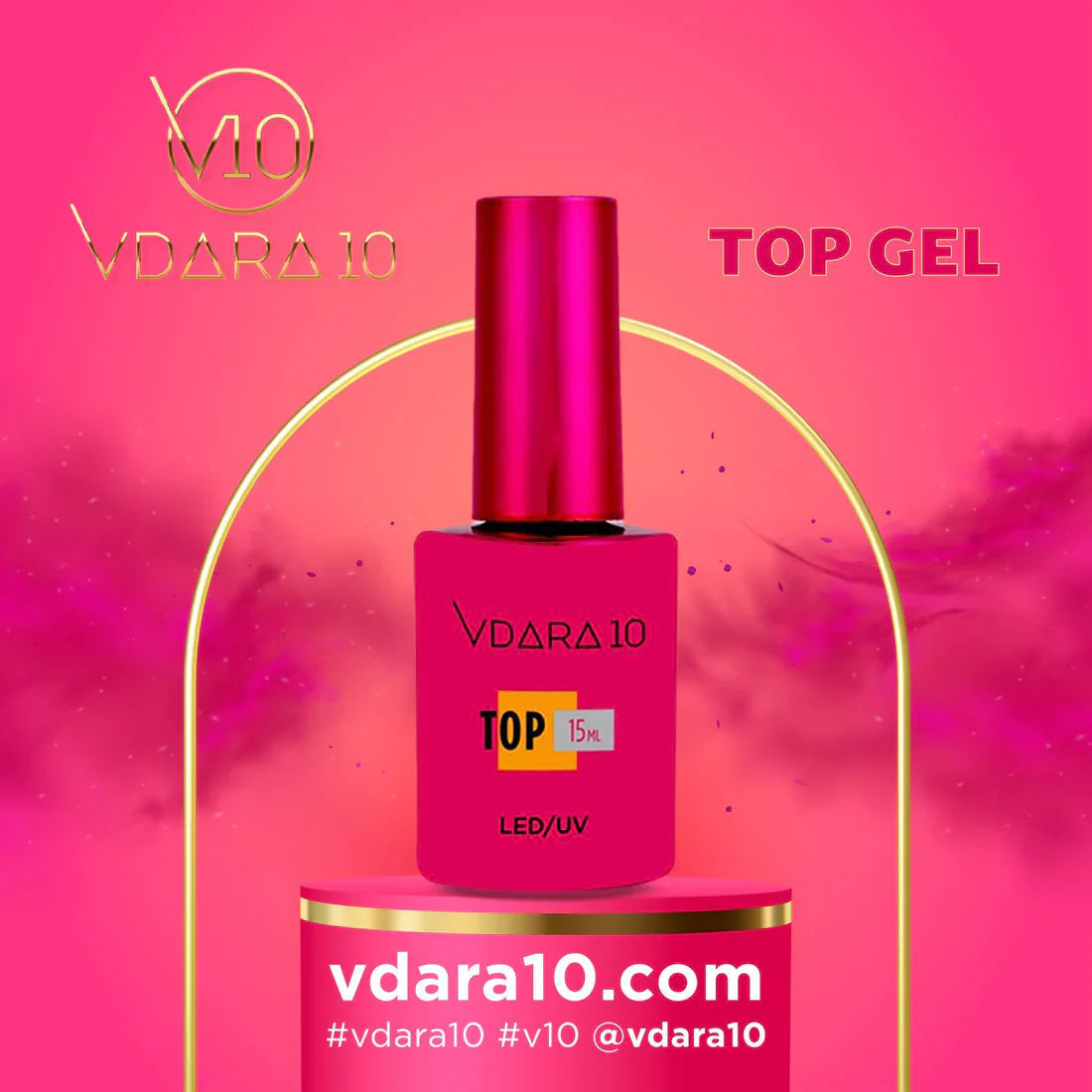 Vdara gel no wipe top coat - top coat