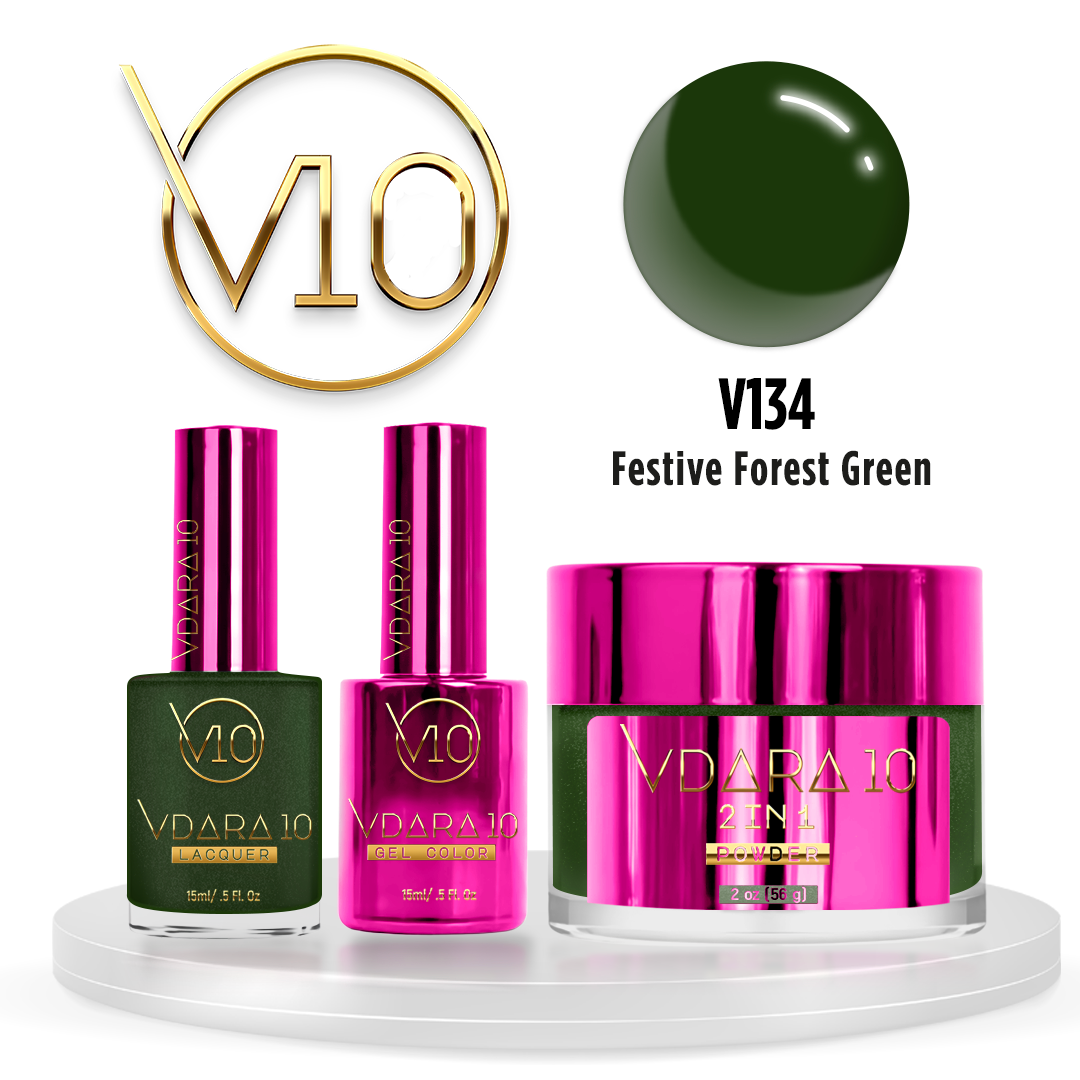 Vdara trio 134 festive forest green - nail trio