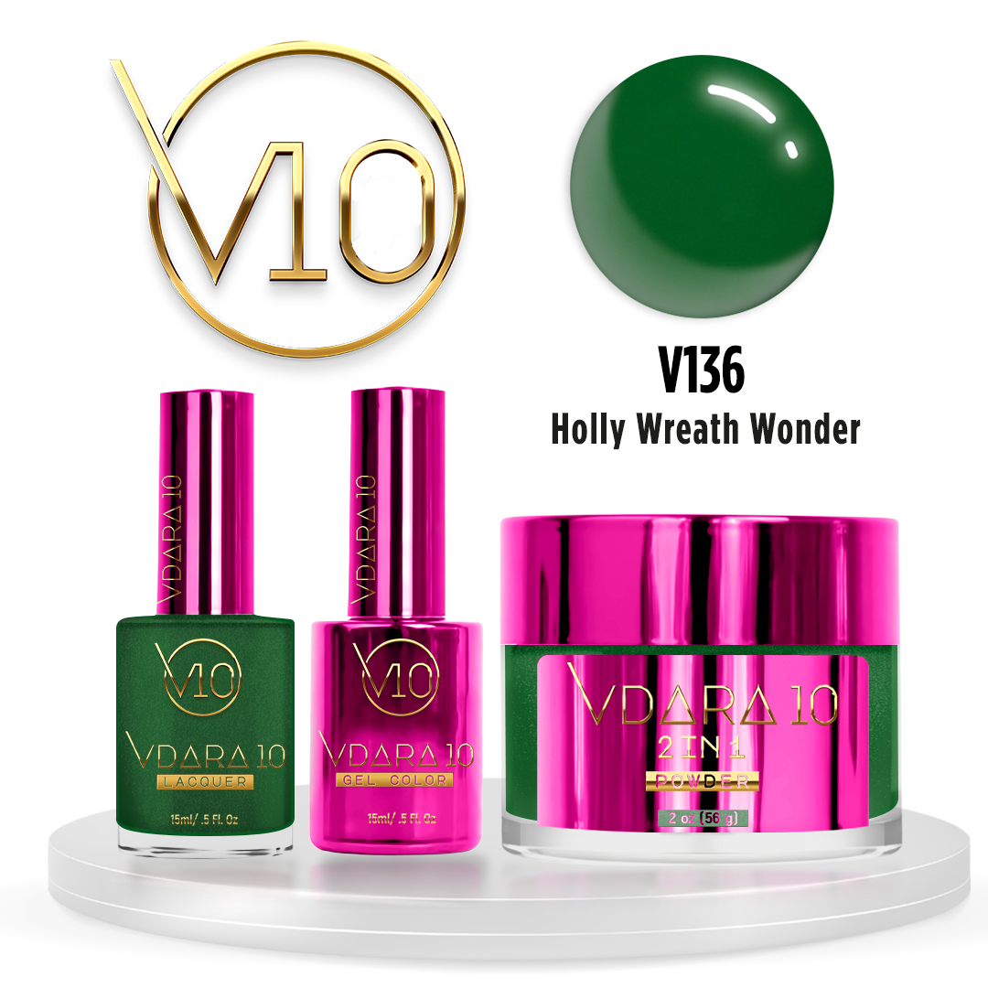 Vdara trio 136 holly wreath wonder - nail trio