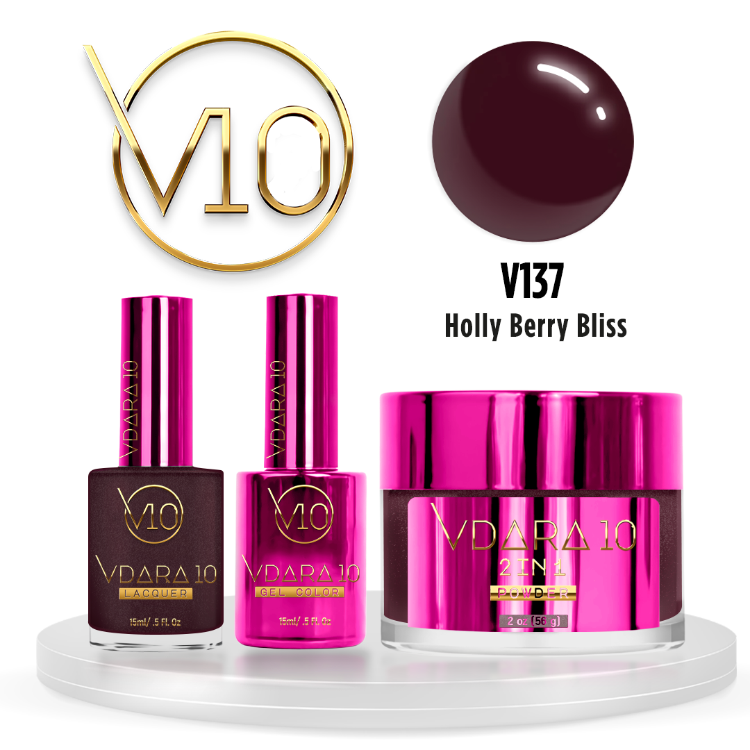 Vdara trio 137 holly berry bliss - nail trio