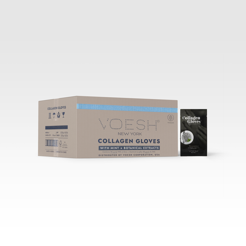 Voesh collagen mask gloves - 100/box - mint & botanical