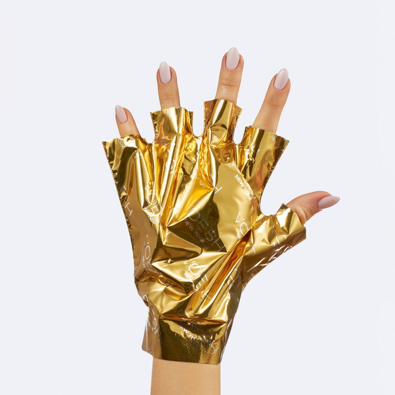 Voesh collagen mask gloves - imperial 24k gold 60/box