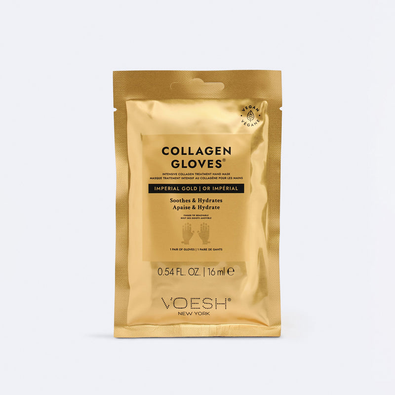 Voesh collagen mask gloves - imperial 24k gold 60/box