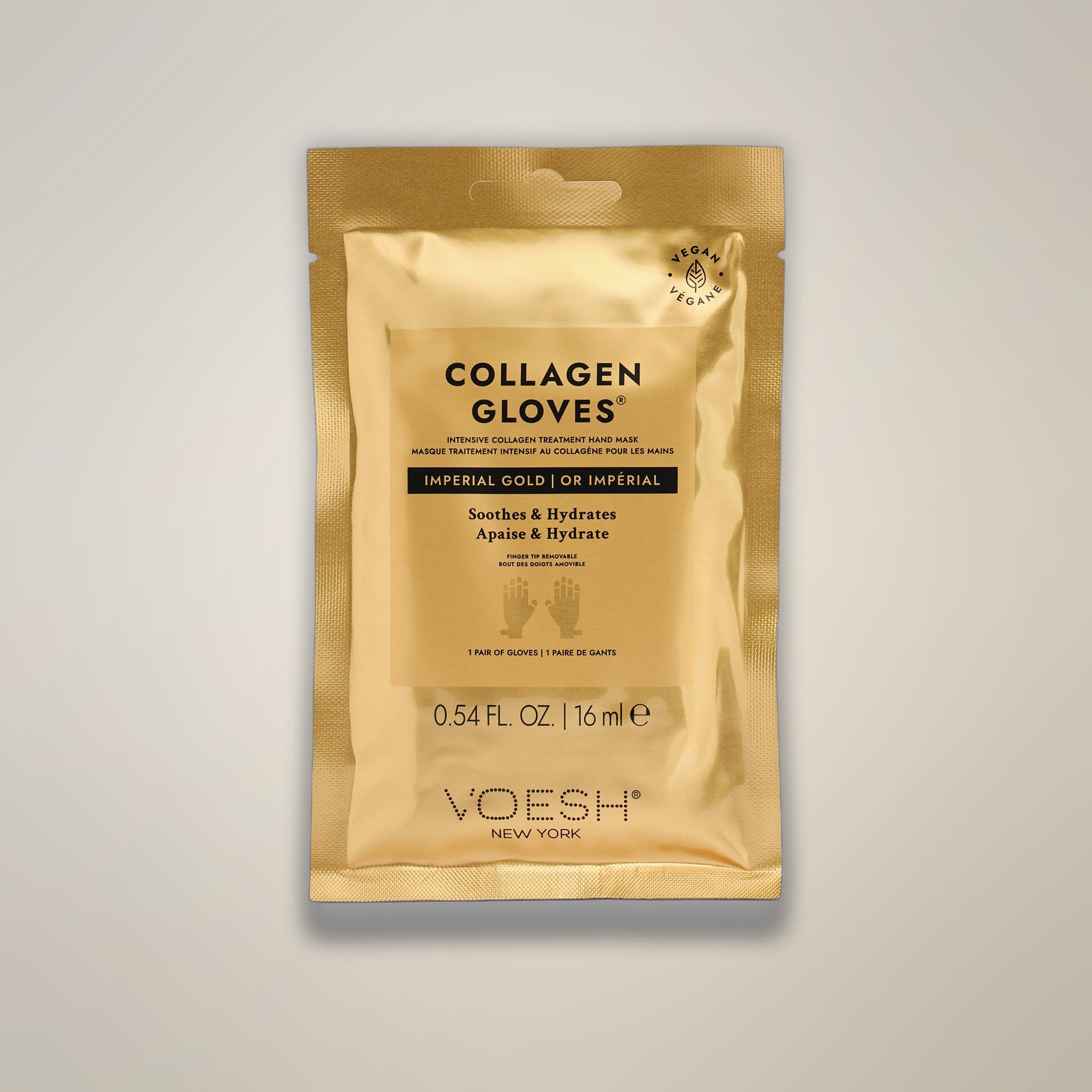 VOESH Collagen Mask Gloves - Imperial 24k Gold Single