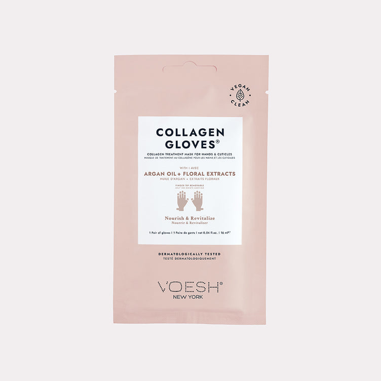 Voesh collagen mask gloves - single - argan oil & floral