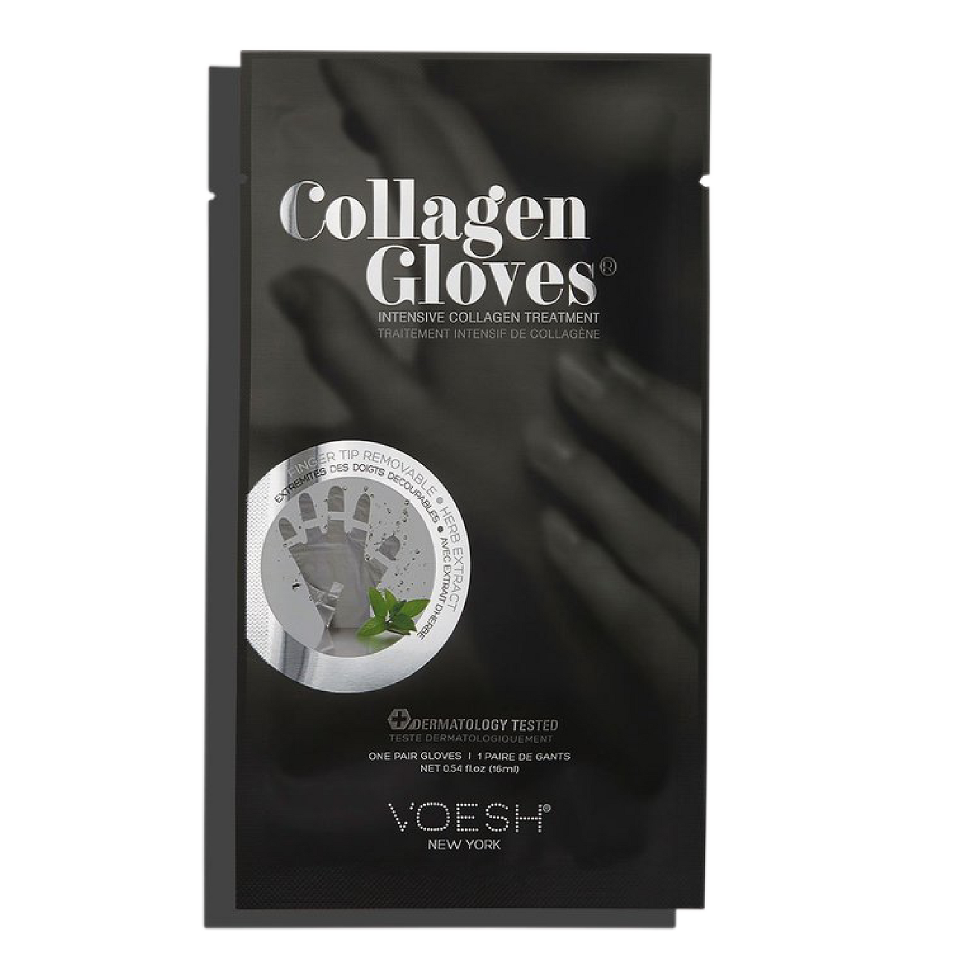 Voesh collagen mask gloves - single - mint & botanical