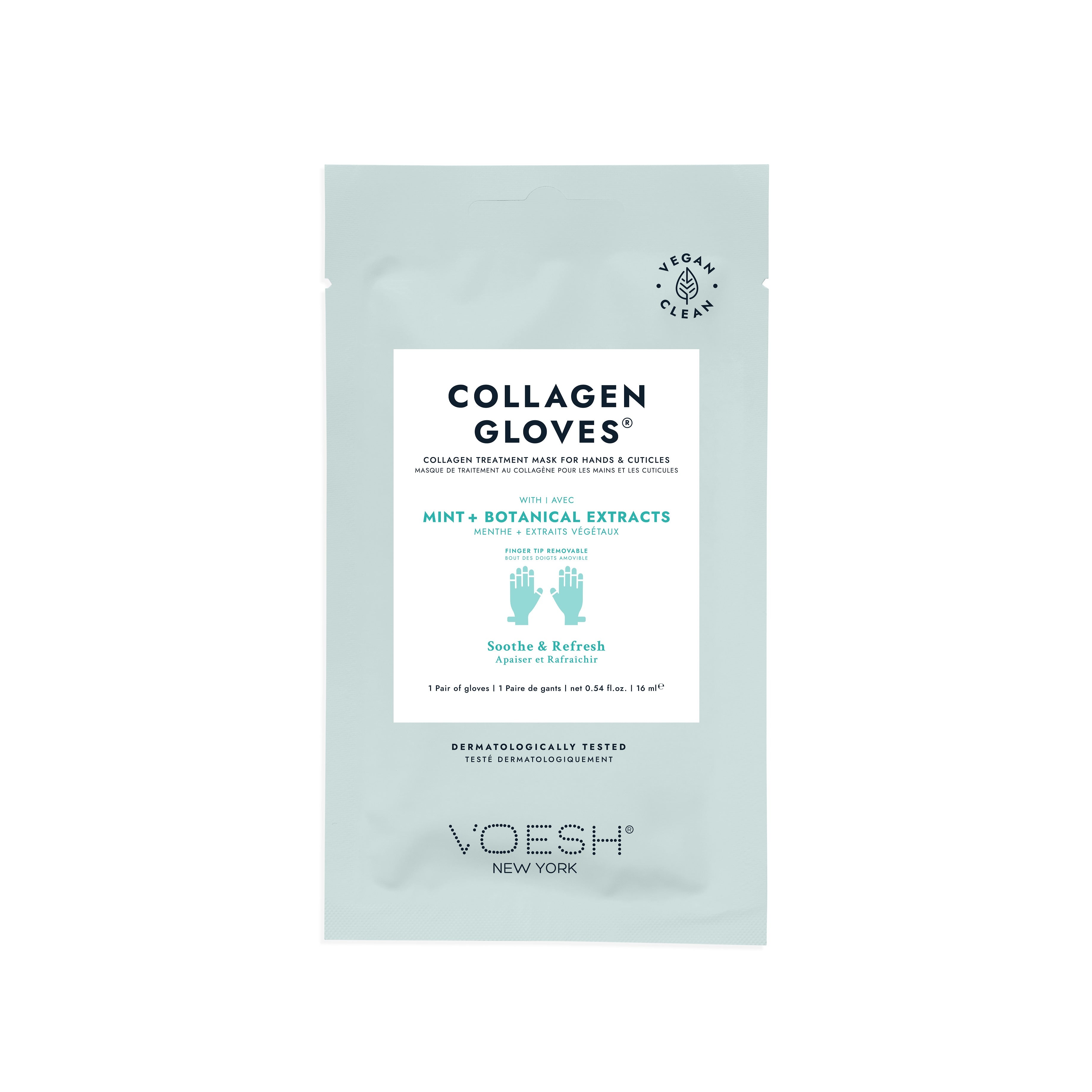 Voesh collagen mask gloves - single - spa treatment