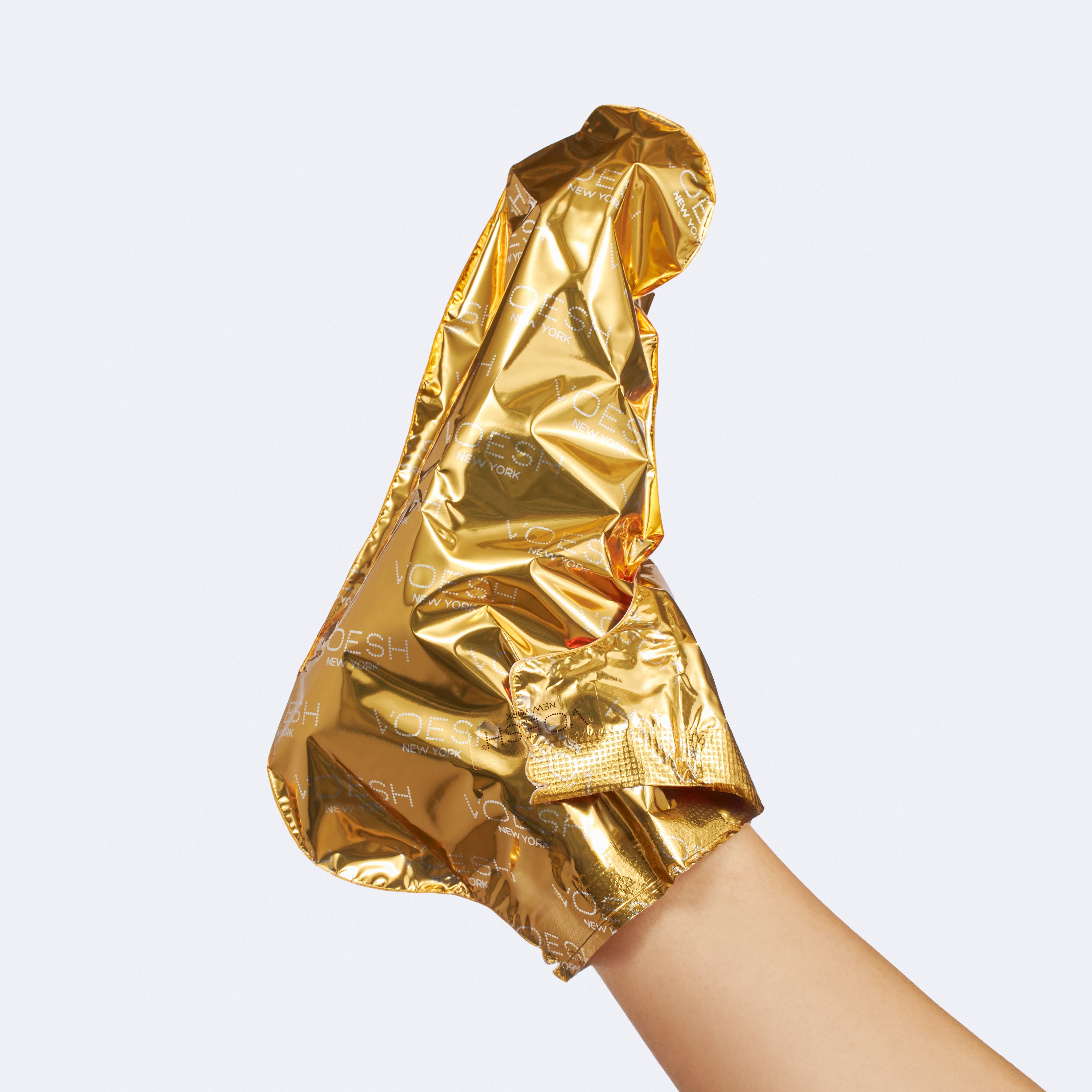 Voesh collagen mask socks - 24k gold single - socks