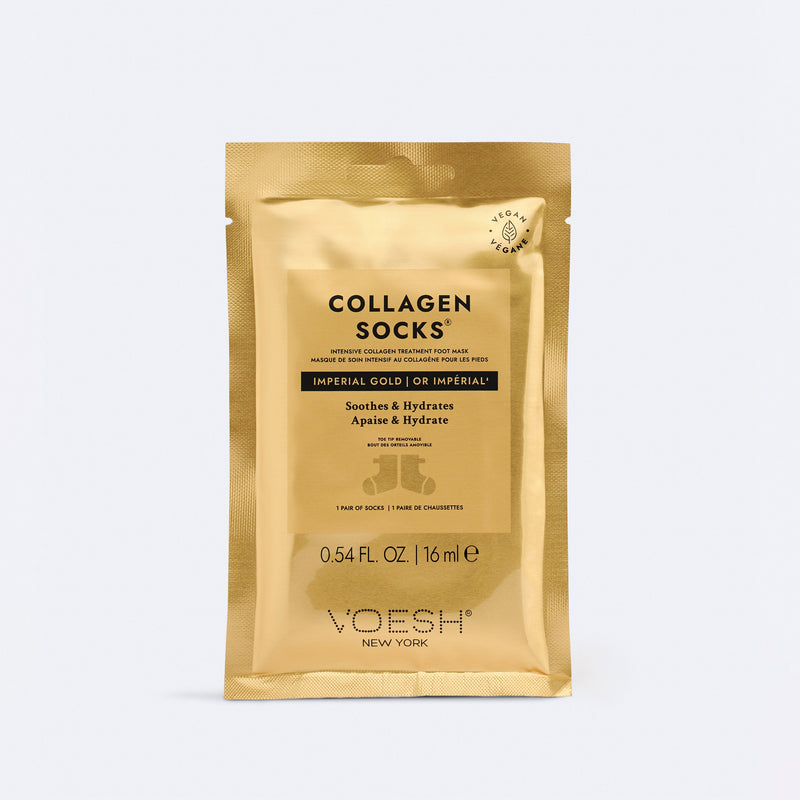 Voesh collagen mask socks - imperial 24k gold 60/box