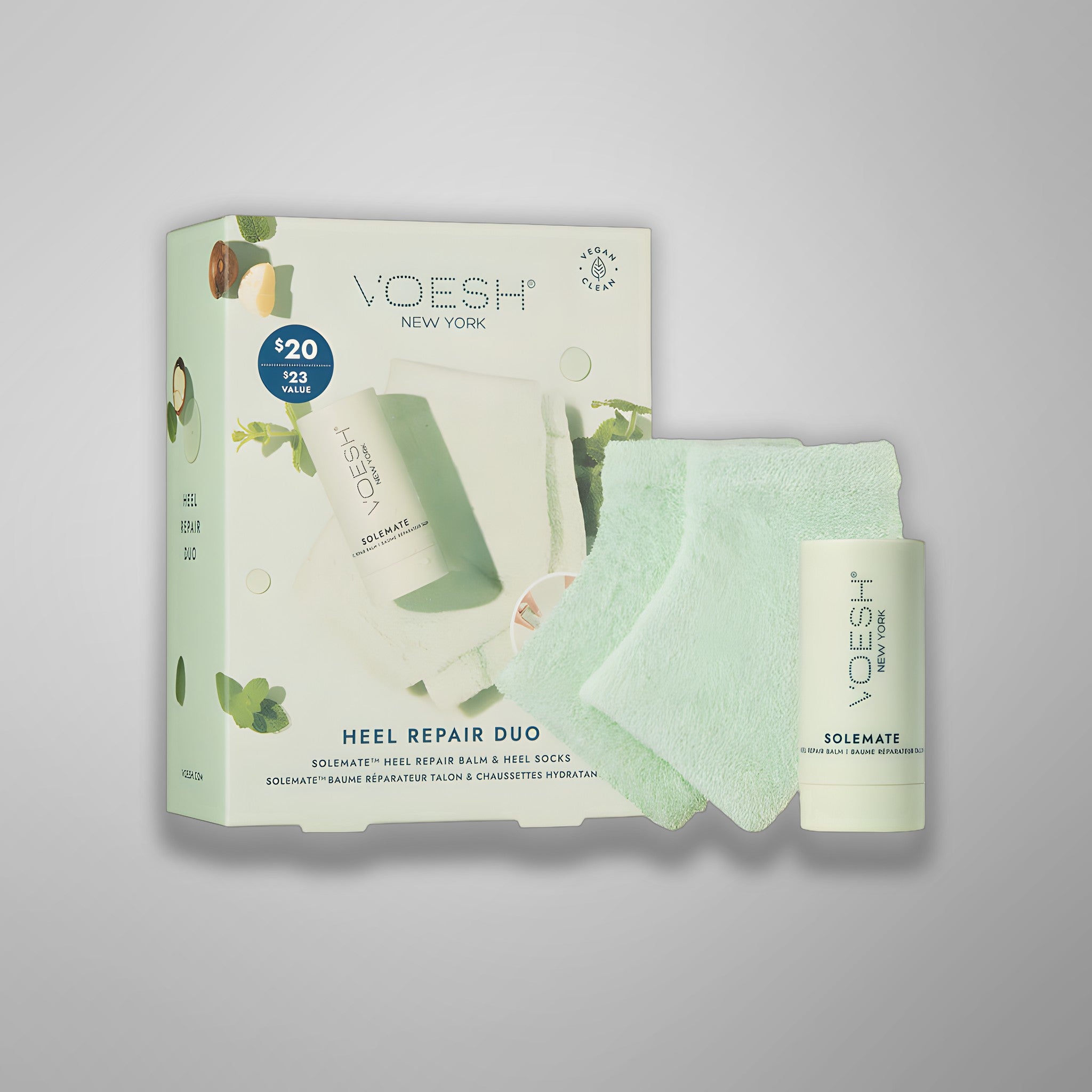 VOESH Heel Repair Duo - Repair Balm + Heel Socks