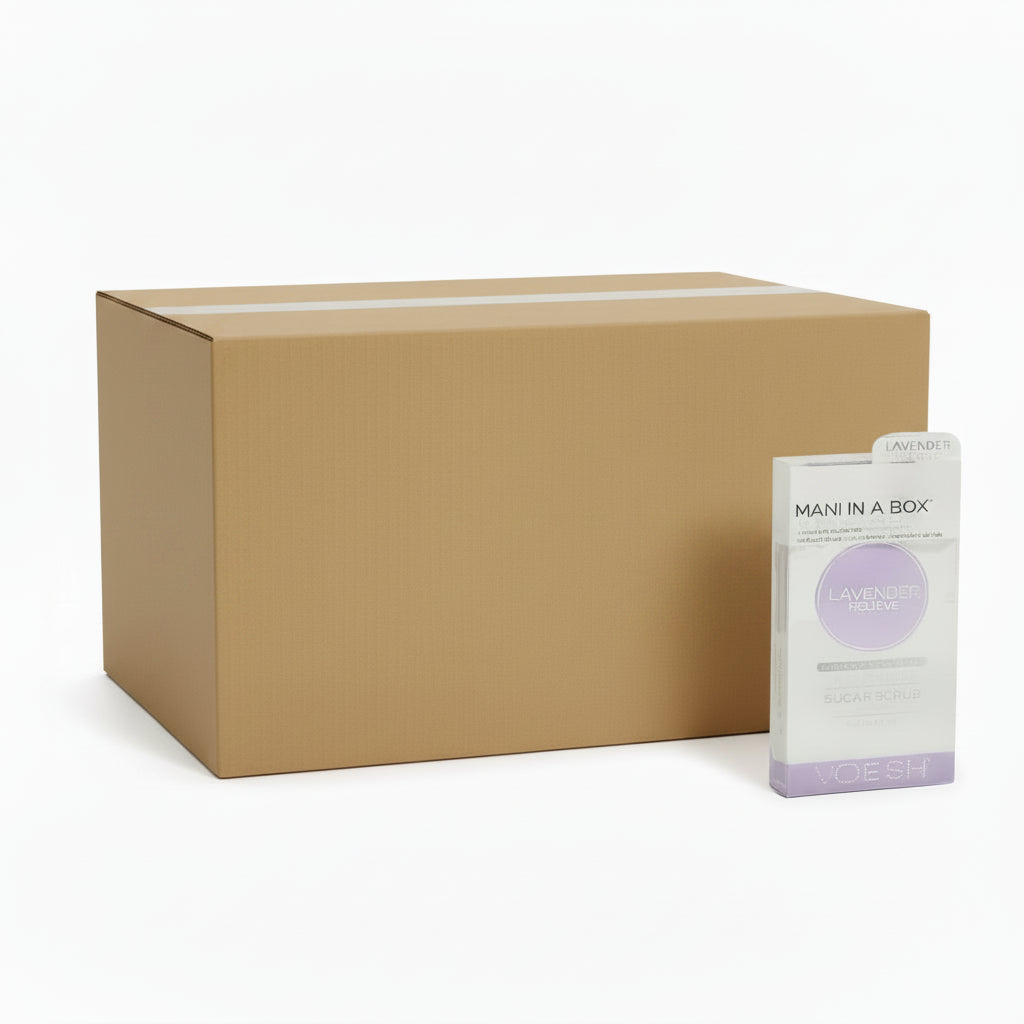 VOESH Mani In A Box Waterless 3 Step - Lavender 50/Box - Spa