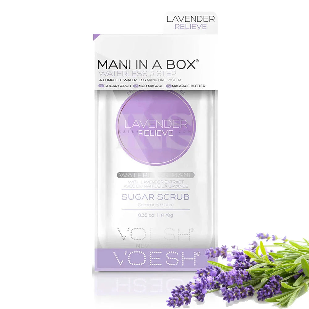 VOESH Mani In A Box Waterless 3 Step - Lavender 50/Box - Spa