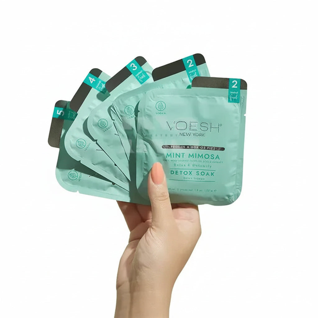VOESH O2 Bubbly Spa 5 Step - Mint Mimosa 50/Box
