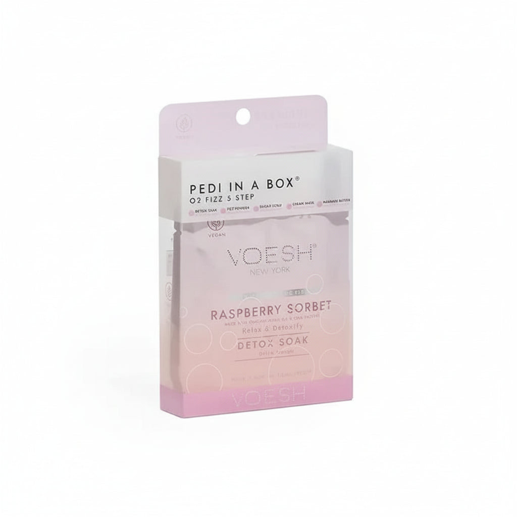 VOESH O2 Bubbly Spa 5 Step - Raspberry Sorbet 50/Box