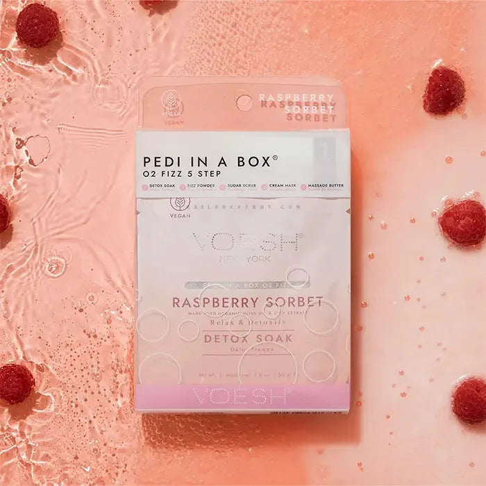 VOESH O2 Bubbly Spa 5 Step - Raspberry Sorbet 50/Box