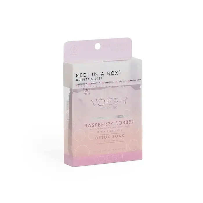 VOESH O2 Bubbly Spa 5 Step - Raspberry Sorbet 50/Box