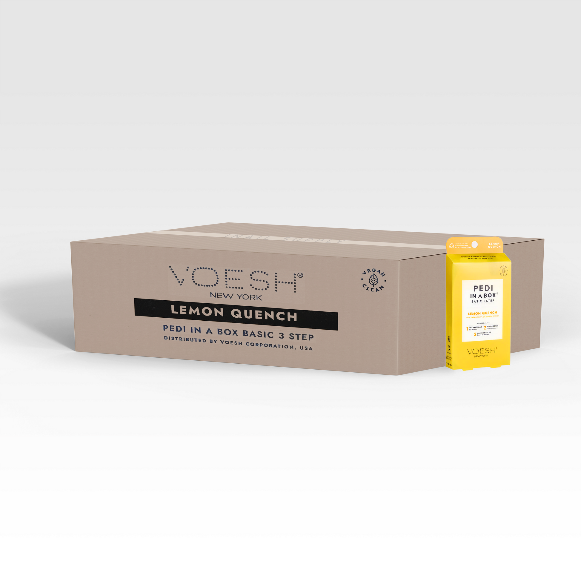 Voesh pedi in a box 3 step - 100/box - lemon quench - spa