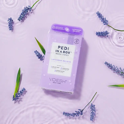 VOESH Pedi In A Box 3 Step - Lavender Relieve 100/Box - Pedi