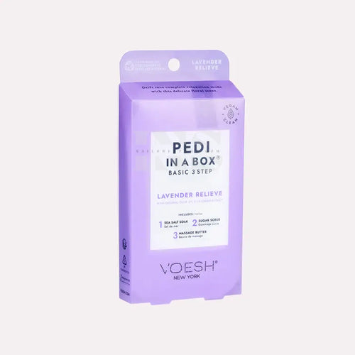 VOESH Pedi In A Box 3 Step - Lavender Relieve Single - Pedi