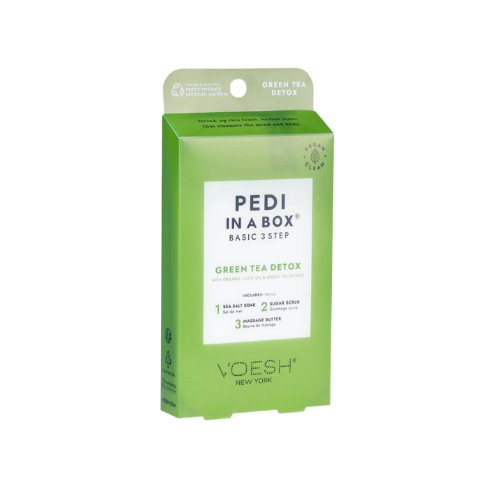 Voesh pedi in a box 3 step - single - green tea - spa
