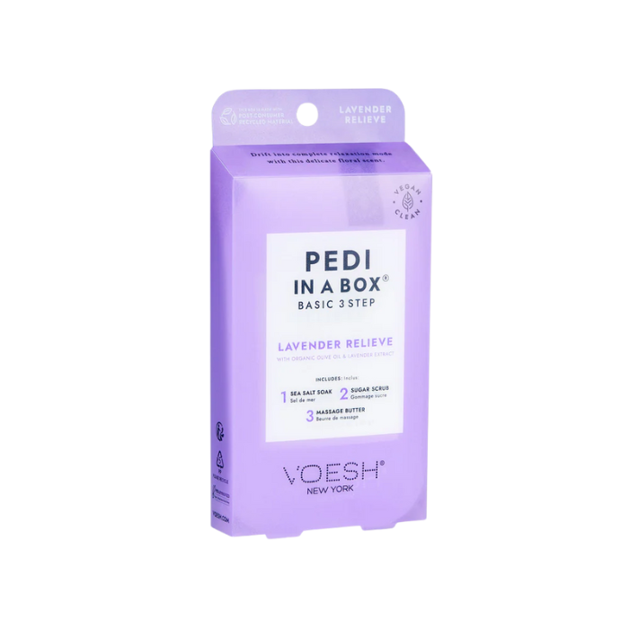 Voesh pedi in a box 3 step - single - lavender relieve