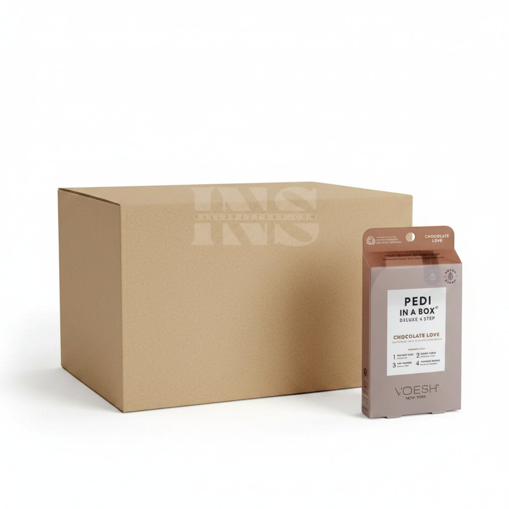 VOESH Pedi In A Box 4 Step - Chocolate Love 50/Box - Pedi
