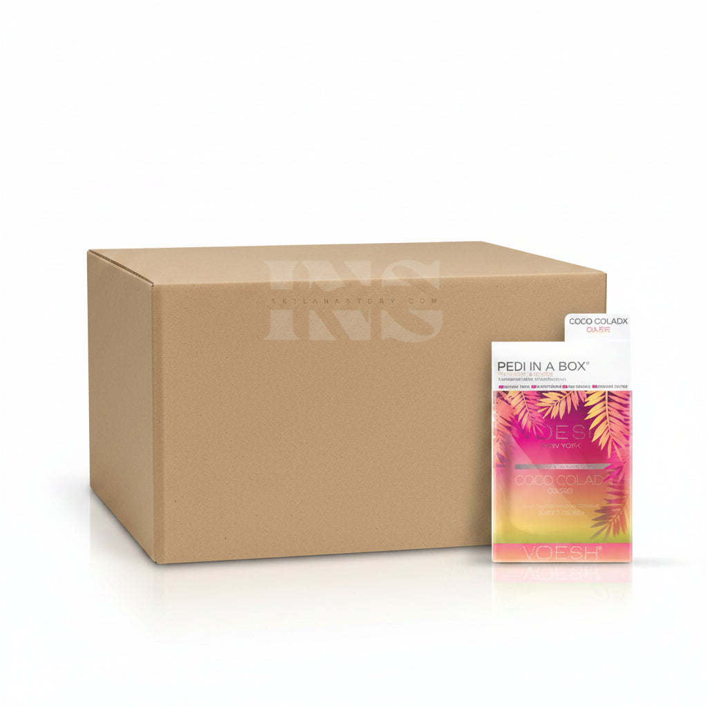 VOESH Pedi In A Box 4 Step - Coco Colada Oasis 50/Box - Pedi