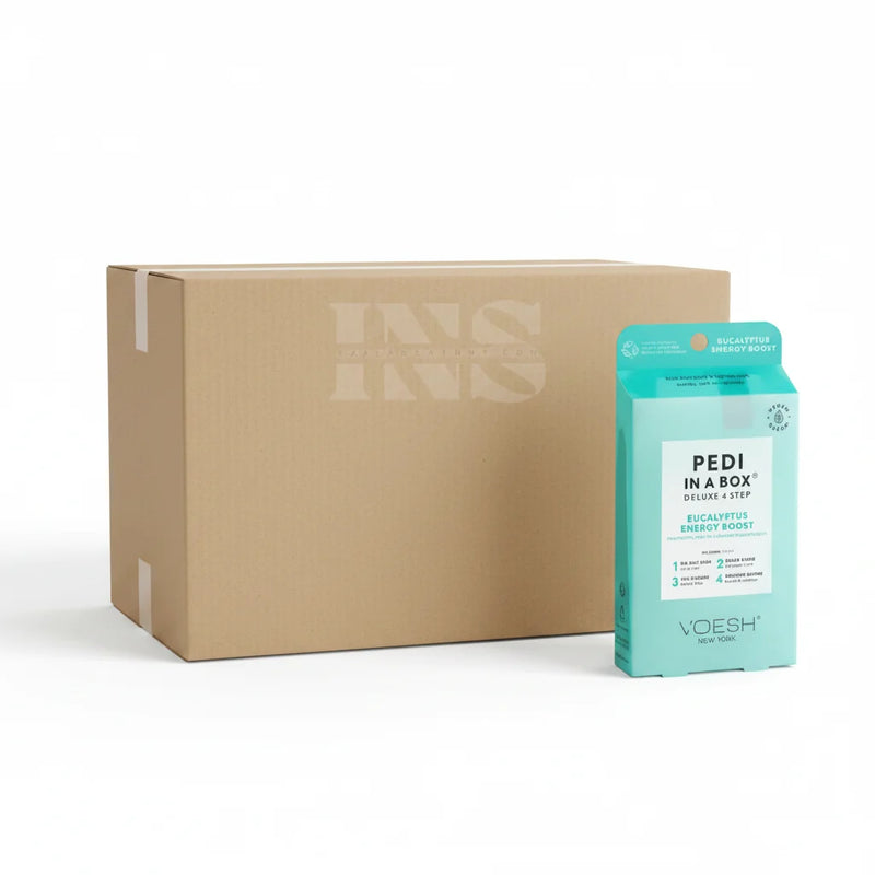 VOESH Pedi In A Box 4 Step - Eucalyptus Energy Boost 50/Box