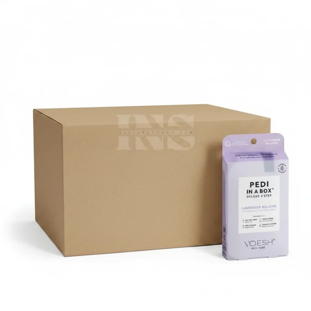 VOESH Pedi In A Box 4 Step - Lavender Relieve 50/Box - Pedi