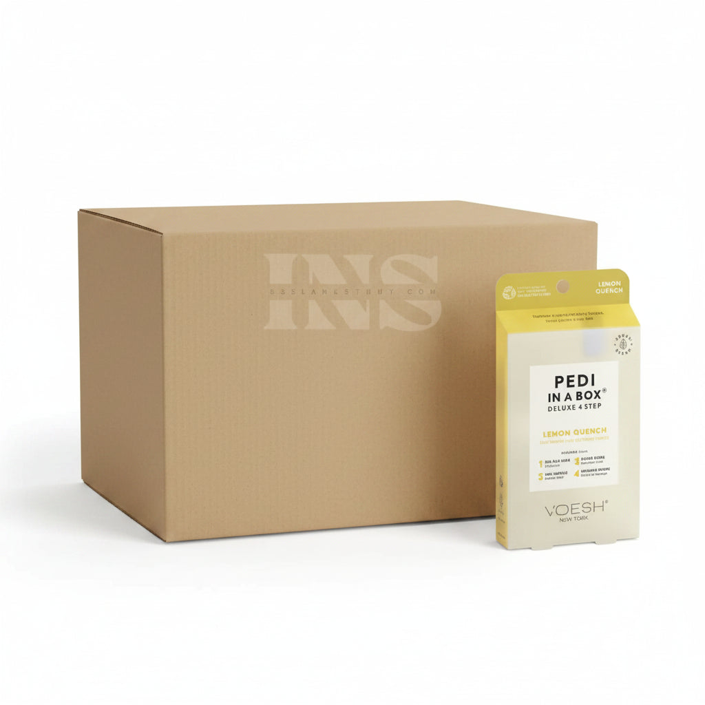VOESH Pedi In A Box 4 Step - Lemon Quench 50/Box - Pedi Kit