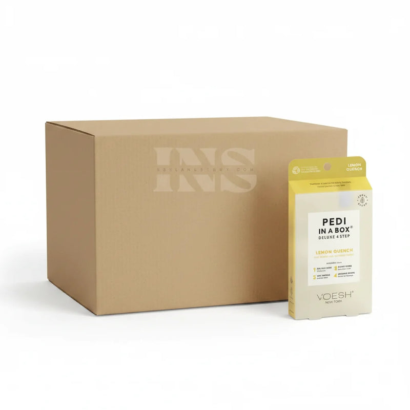 VOESH Pedi In A Box 4 Step - Lemon Quench 50/Box - Pedi Kit