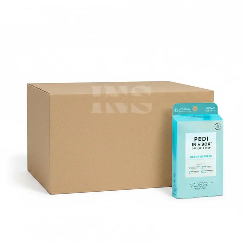 VOESH Pedi In A Box 4 Step - Ocean Refresh 50/Box - Pedi Kit