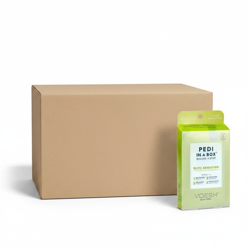 VOESH Pedi In A Box 4 Step - Olive Sensation 50/Box - Pedi