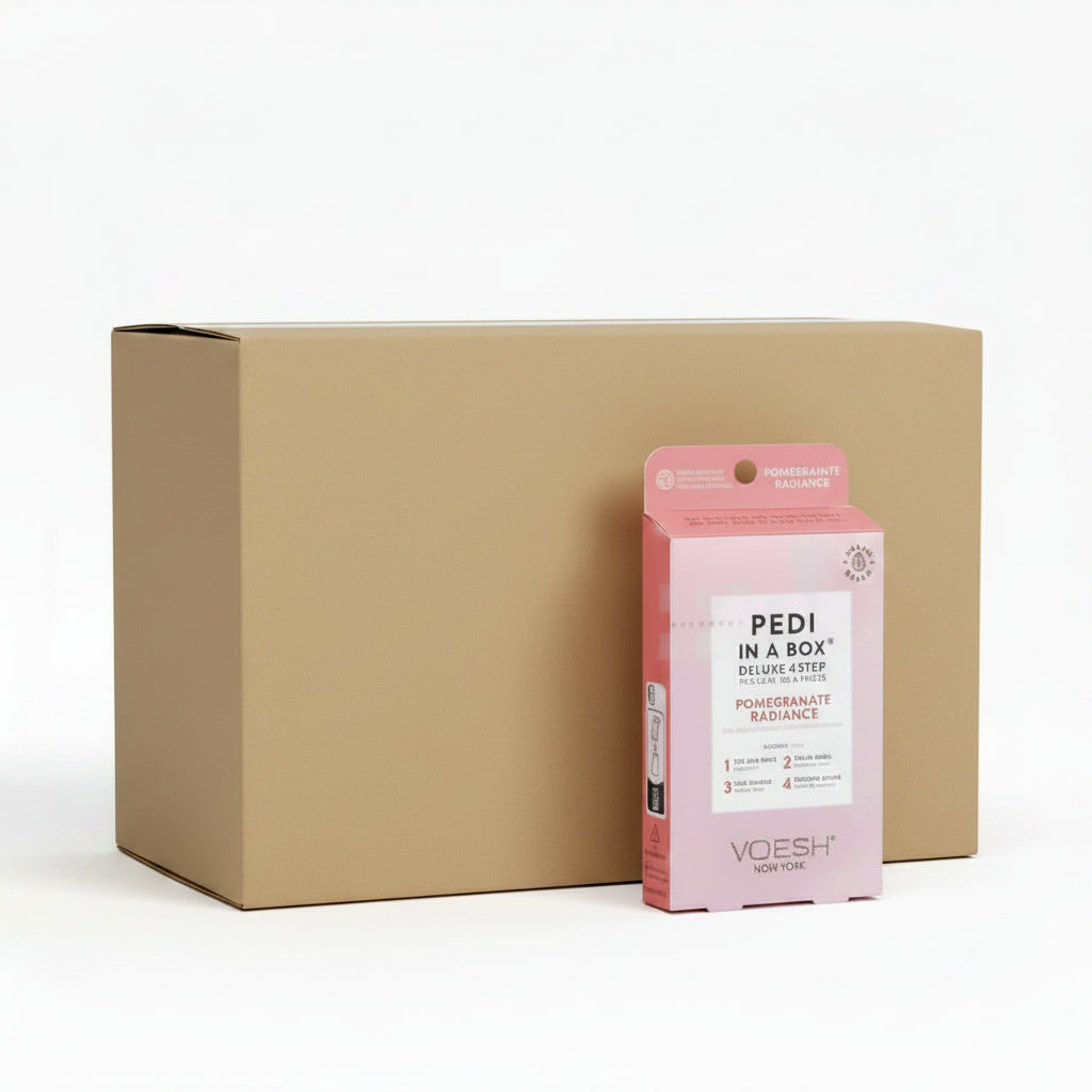 Voesh pedi in a box 4 step - 50/box - pomegranate - spa