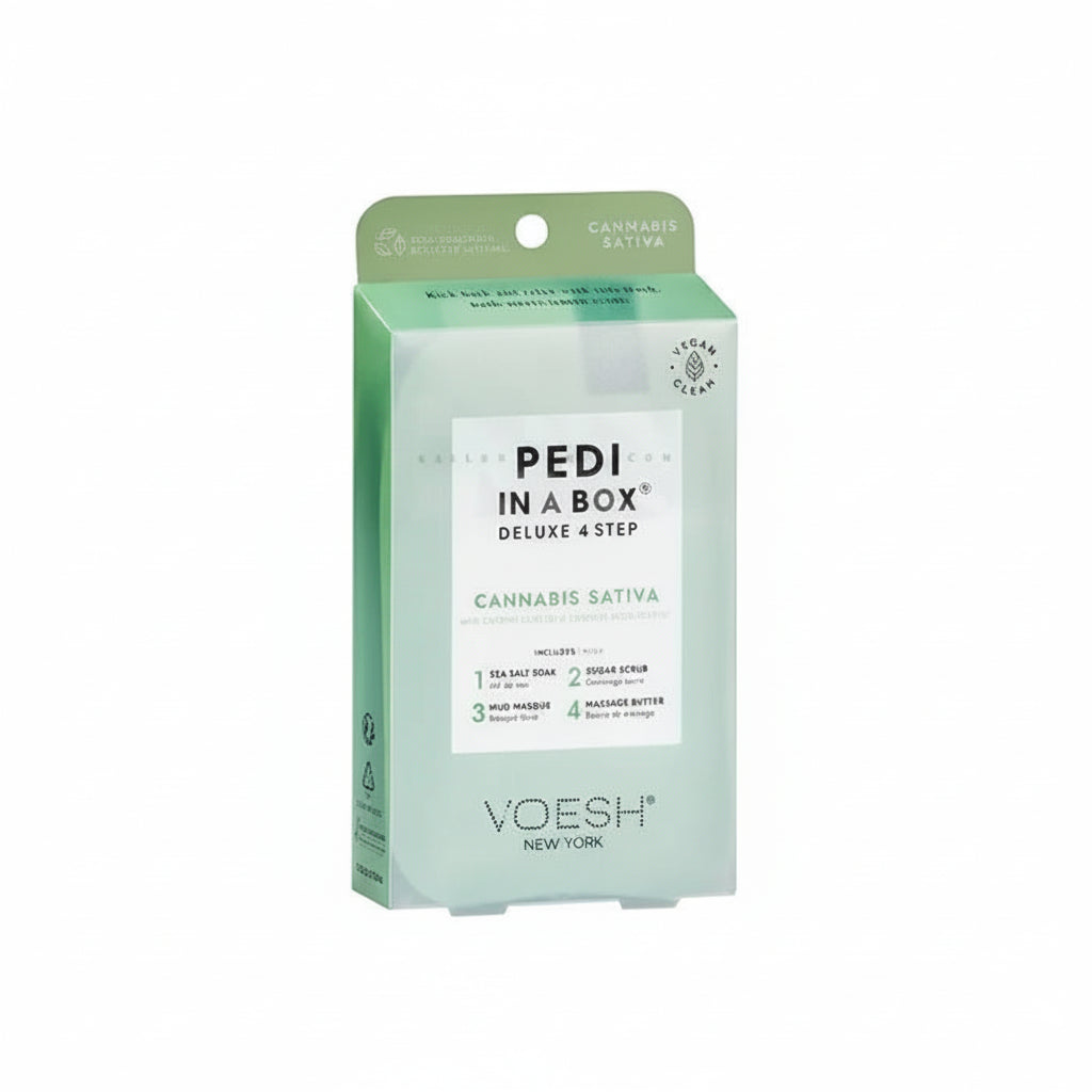 VOESH Pedi In A Box 4 Step - Hemp Extract Calm Seed Oil