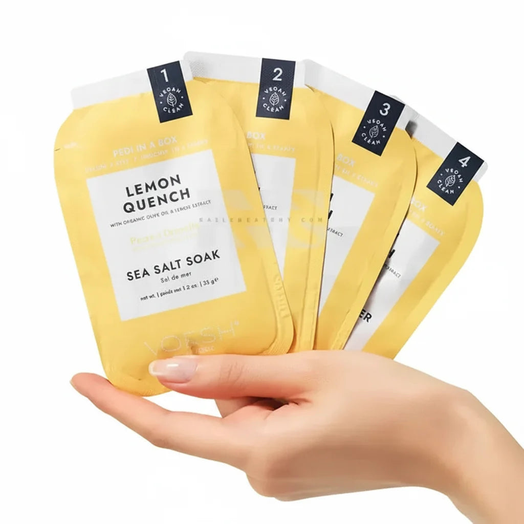 VOESH Pedi In A Box 4 Step - Lemon Quench 50/Box