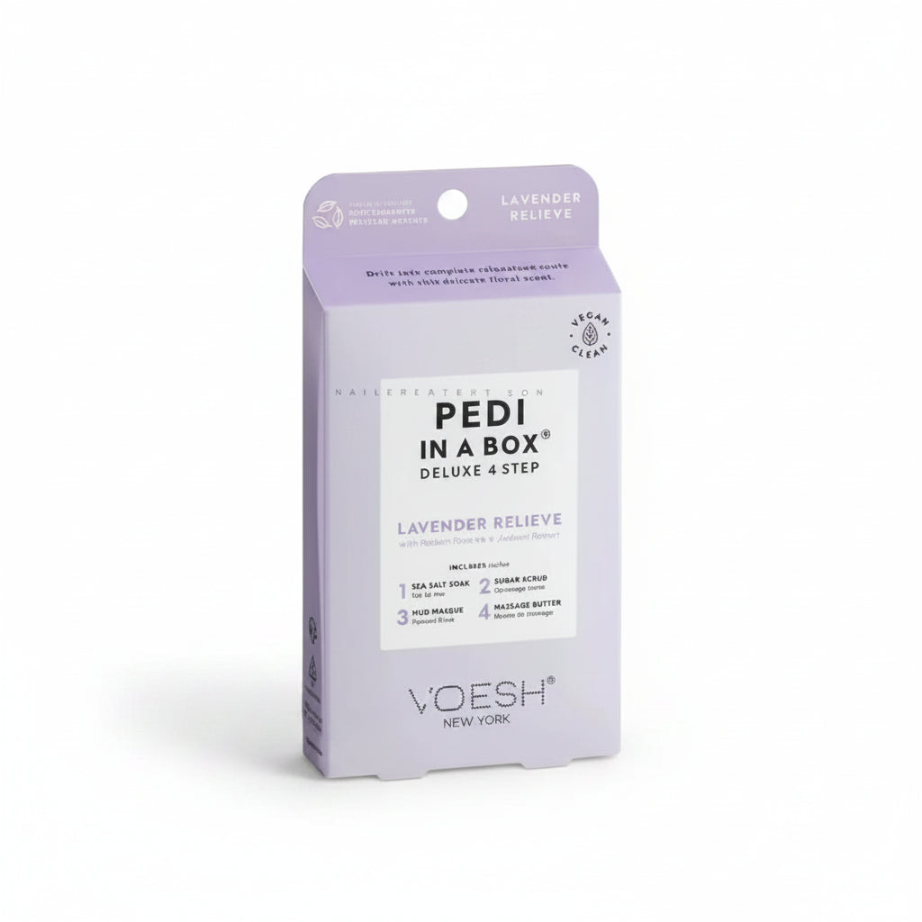 VOESH Pedi In A Box 4 Step - Lavender Relieve 50/Box