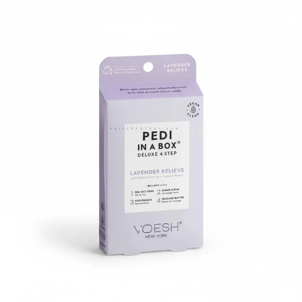 VOESH Pedi In A Box 4 Step - Lavender Relieve 50/Box
