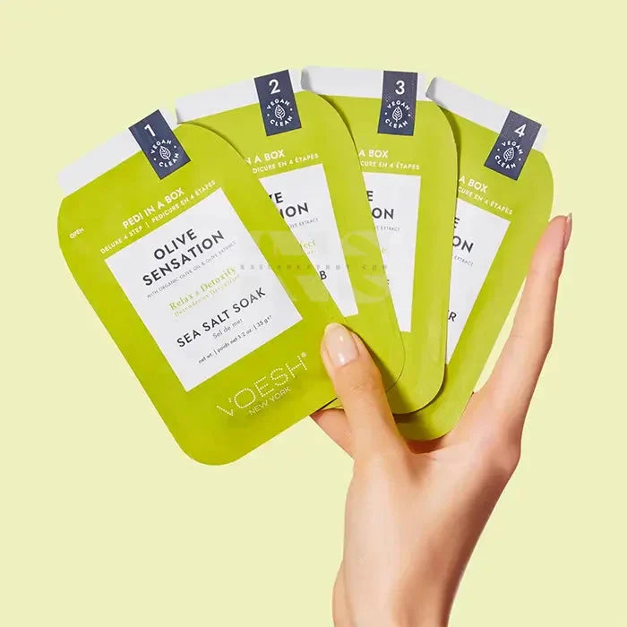 VOESH Pedi In A Box 4 Step - Olive Sensation 50/Box
